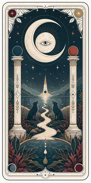La Luna — carta dei tarocchi
